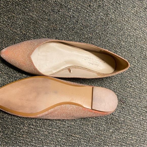 Zara flats gold sparkle shoes size 41 - Picture 3 of 4